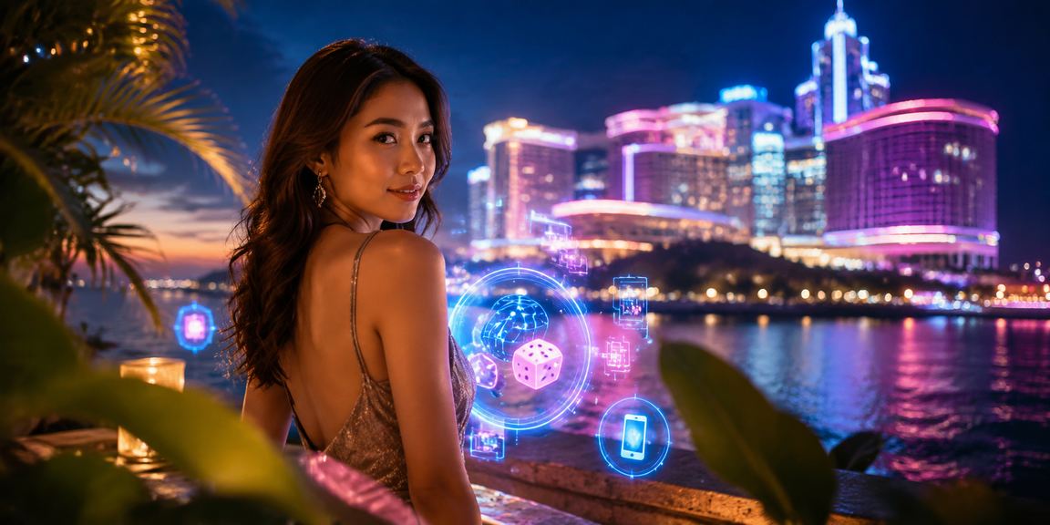 Pemain Malaysia di Genting Highlands menyemak keputusan loteri 4D dalam talian melalui platform 190e