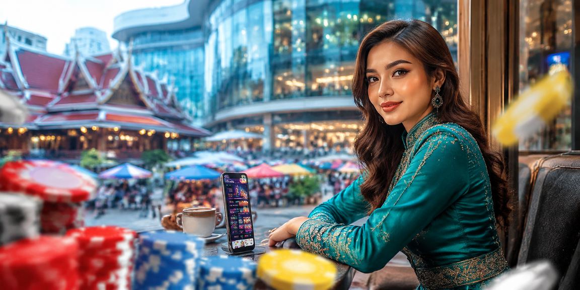 Pengguna 190e dari Kota Bharu log masuk ke akaun kasino dalam talian di telefon mudah alih