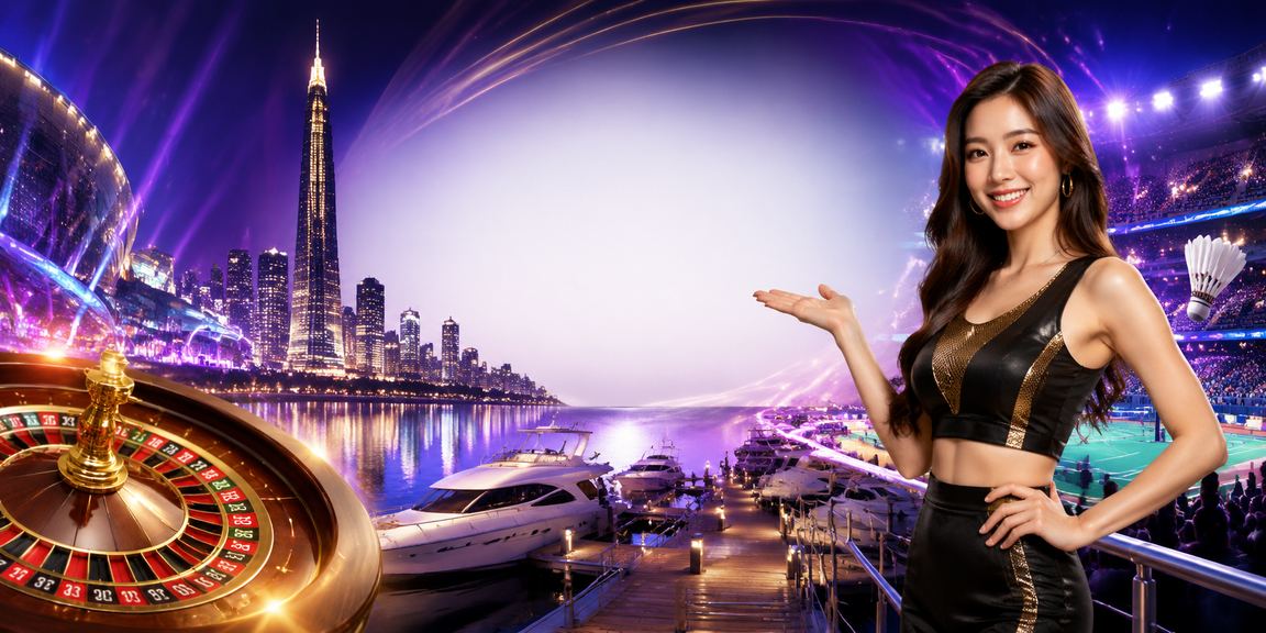 Paparan meja roulette kasino dalam talian gaya Kuala Lumpur pada platform 190e